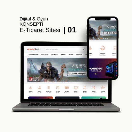 Dijital & Oyun E-Ticaret Konsepti  - 01